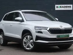 Moon white metallic Used 2024 Skoda Karoq SE L SUV | £23,995 (Fair price)