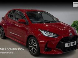 Red Used 2022 Toyota Yaris Hybrid Design Hatchback | £17,230 (Fair price)