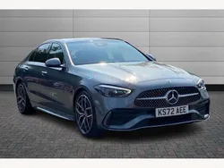 Grey Used 2023 Mercedes C300e AMG Line Premium Plus Sedan | £34,990 (Expensive)