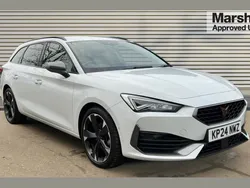 Metallic nevada white Used 2024 Cupra Leon Estate | £21,695 (Fair price)