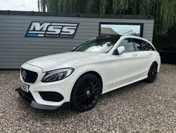 White Used 2015 Mercedes C250 AMG Line Premium Plus Estate | £13,495 (A bit pricey)