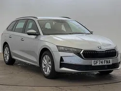 Brilliant silver metallic New 2024 Skoda Octavia SE Technology Estate | £23,250 (A bit pricey)