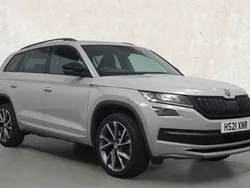 Grey Used 2021 Skoda Kodiaq SportLine SUV | £29,457 (A bit pricey)
