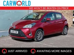 Red Used 2019 Toyota Yaris Hatchback | £8,694 (Fair price)