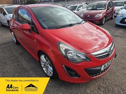 Red Used 2013 Vauxhall Corsa SRi Hatchback | £2,485 (Fair price)
