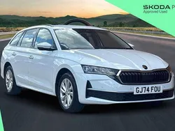 Moon white metallic Used 2024 Skoda Octavia SE Technology Estate | £19,300 (Fair price)