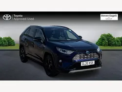 Blue/black Used 2020 Toyota RAV4 Hybrid SUV | £29,762 (Expensive)