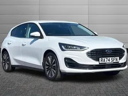 Frozen white New 2025 Ford Focus Titanium X Hatchback | £21,395 (Fair price)