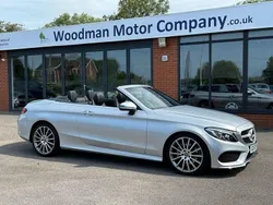 Silver Used 2017 Mercedes C220 AMG line Cabriolet | £14,995 (Good price)