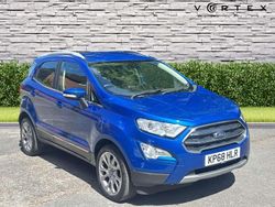 Blue Used 2018 Ford Ecosport Titanium SUV | £6,444 (Fair price)