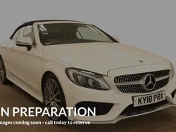 White Used 2018 Mercedes C250 AMG Line Premium Plus Cabriolet | £19,320 (Fair price)