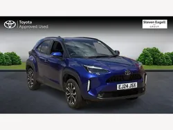 Blue Used 2024 Toyota Yaris Hybrid Design Hatchback | £22,860 (Expensive)