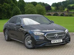 Obsidian black metallic Used 2024 Mercedes E200 AMG line Sedan | £46,900 (Super price)