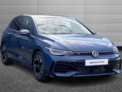 Anemone blue Used 2025 VW Golf VIII R-line Hatchback | £29,895 (Expensive)