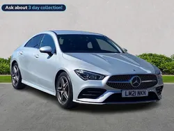 Silver Used 2021 Mercedes CLA180 AMG line Sedan | £21,486 (Good price)