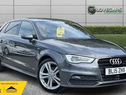 Grey Used 2015 Audi A3 Sportback S-Line Hatchback | £10,650 (Fair price)