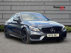 Grey Used 2016 Mercedes C220 AMG line Coupe | £14,495 (Fair price)