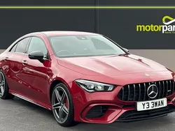 Patagonia red metallic Used 2021 Mercedes CLA45 AMG Coupe | £36,750 (Super price)
