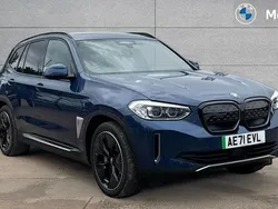 Phytonic blue metallic paint Used 2021 BMW iX3 Shadowline SUV | £27,369 (Fair price)