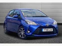 Blue Used 2018 Toyota Yaris Hatchback | £9,995 (Fair price)
