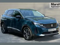 Blue Used 2022 Peugeot 3008 Allure Premium SUV | £14,742 (Fair price)