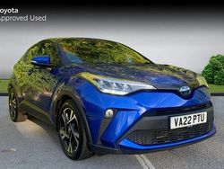 Nebula blue Used 2022 Toyota C-HR Design SUV | £15,590 (Fair price)