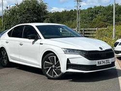 Moon white metallic Used 2025 Skoda Octavia SportLine Hatchback | £26,995