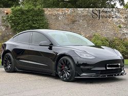 Black Used 2021 Tesla Model 3 Performance Sedan | £23,950 (Expensive)