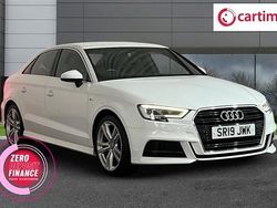 White Used 2019 Audi A3 S-Line Sedan | £17,990 (Fair price)