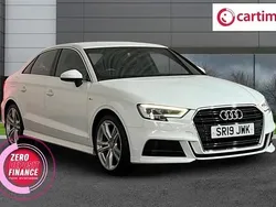 White Used 2019 Audi A3 S-Line Sedan | £17,990 (Fair price)