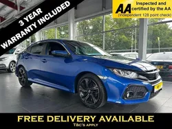 Blue Used 2020 Honda Civic SR Hatchback | £13,195 (Fair price)