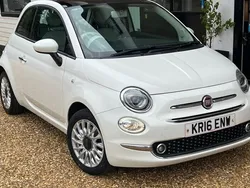 White Used 2016 Fiat 500 Lounge Hatchback | £7,999 (Fair price)