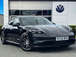 Black Used 2022 Porsche Taycan Performance Package Sedan | £50,990 (Fair price)