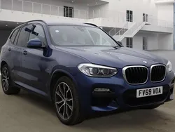 Blue Used 2019 BMW X3 M Sport SUV | £18,995 (Fair price)