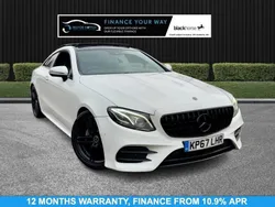 White Used 2017 Mercedes E220 AMG Line Premium Plus Coupe | £17,695 (Expensive)