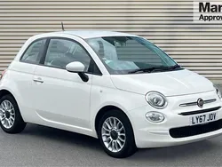 White Used 2018 Fiat 500 Pop Star Hatchback | £5,378 (Fair price)