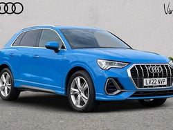 Blue Used 2022 Audi Q3 S-Line SUV | £25,064 (Fair price)