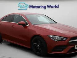 Red Used 2021 Mercedes CLA200 AMG line Sedan | £20,000 (Good price)