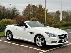 White Used 2014 Mercedes SLK200 AMG Cabriolet | £12,800 (A bit pricey)