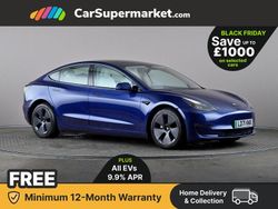 Blue Used 2021 Tesla Model 3 Long Range AWD Sedan | £21,297 (Fair price)
