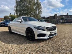 White Used 2016 Mercedes C220 AMG Line Premium Plus Cabriolet | £15,995 (Fair price)