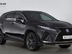 Black Used 2021 Lexus RX450h Sport Line SUV | £33,990