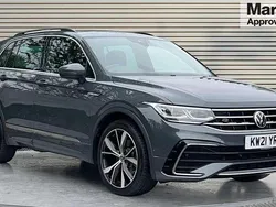 Dolphin grey metallic Used 2021 VW Tiguan R-line SUV | £24,000 (Good price)
