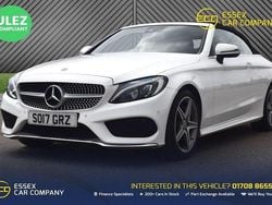 White Used 2017 Mercedes C200 AMG line Cabriolet | £16,940 (Fair price)