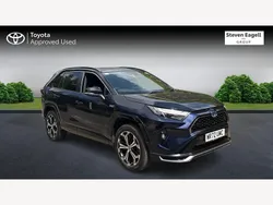 Blue/black Used 2022 Toyota RAV4 Hybrid SUV | £30,931 (A bit pricey)