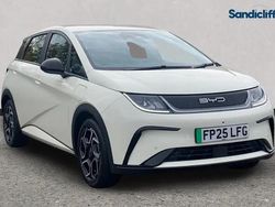 Solid cream white New 2025 BYD Dolphin Comfort Hatchback | £20,724 (Fair price)