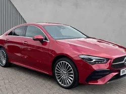 Red Used 2024 Mercedes CLA250e AMG Line Premium Sedan | £29,980 (Fair price)