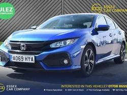 Blue Used 2019 Honda Civic SR Hatchback | £10,794 (Fair price)