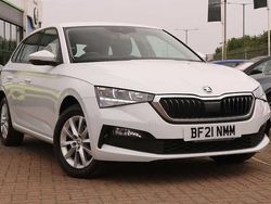 Moon white metallic Used 2021 Skoda Scala SE Hatchback | £13,495 (Fair price)