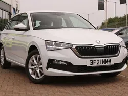 Moon white metallic Used 2021 Skoda Scala SE Hatchback | £13,595 (Fair price)